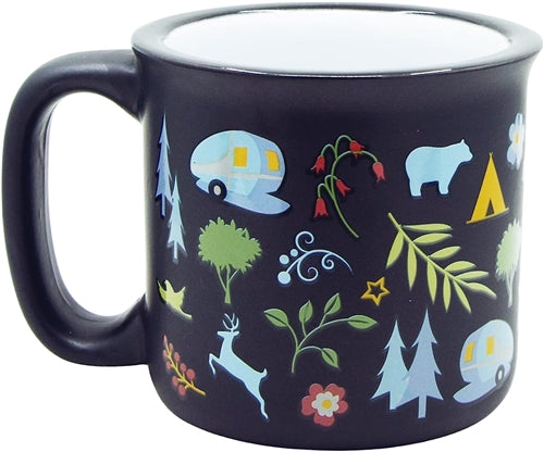 Camp Casual Into The Woods 15 Oz Ceramic
