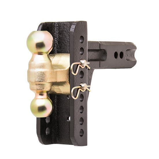 Husky Adjustable Ball Mount Kit With Dual Ball, 2.5" Receiver, 6"