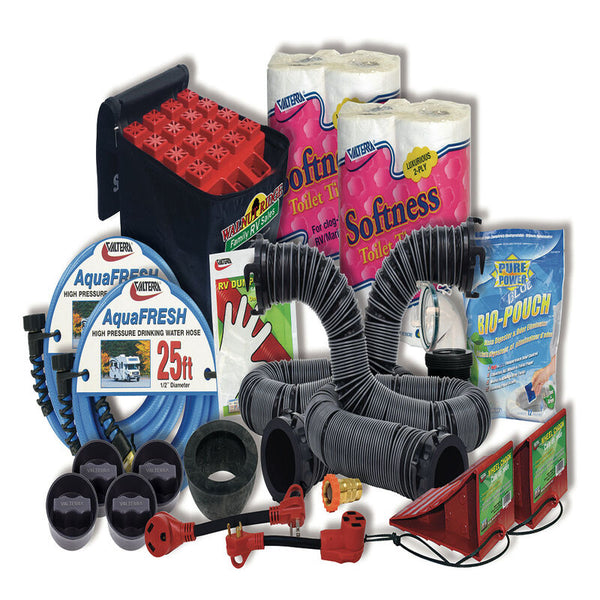 Valterra RV Trailer Camper Bundle Kit Sliver Zoomers