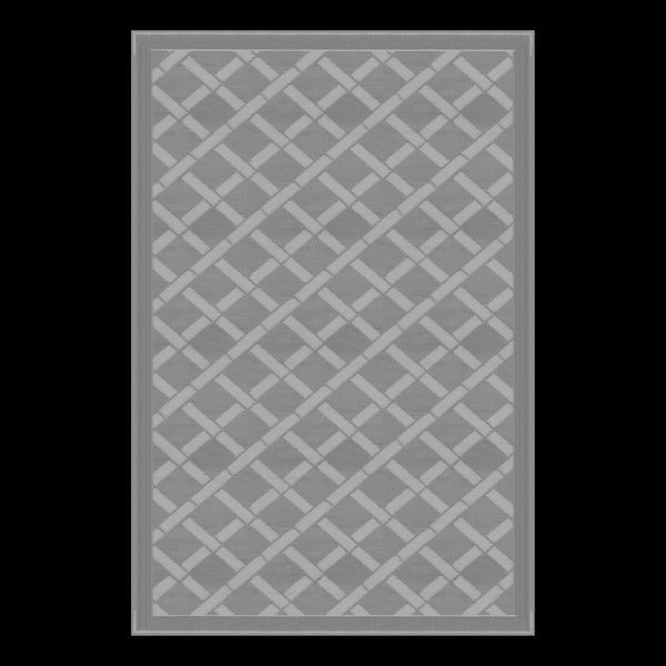 Lippert 6x9 Reversible RV Patio Mat Gray