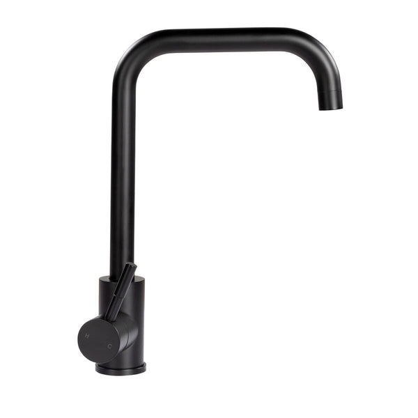 Lippert Square Gooseneck Faucet - Black Matte