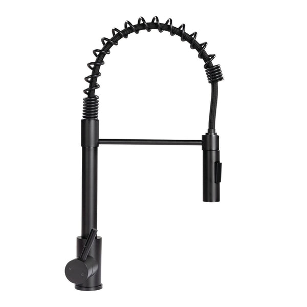 Lippert Flow Max™ Coiled Kitchen Faucet - Black Matte