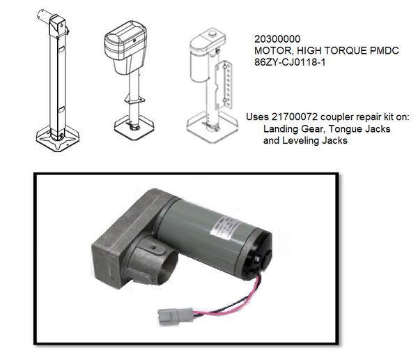 BAL RV MOTOR HIGH TORQUE ELECTRIC LEVELING