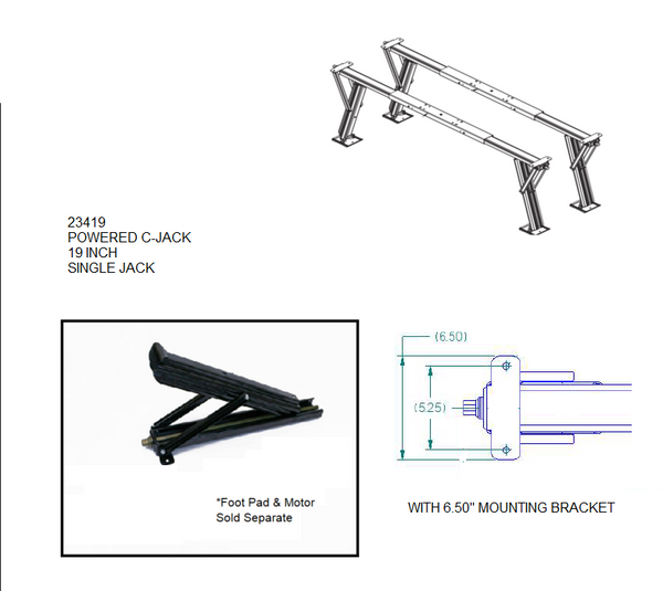BAL 23419 POWERED C-JACK 19 INCH SINGLE JACK