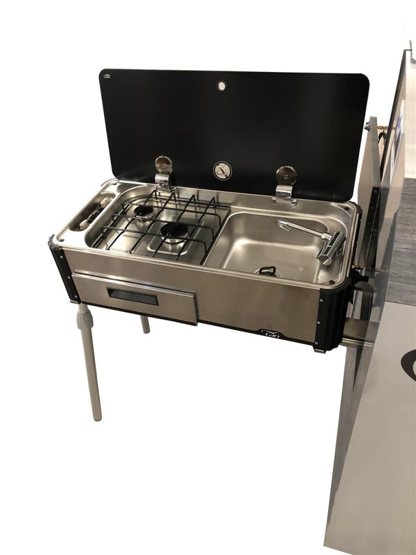 Suburban RV CAN RV Sink/Stove Combo, Stainless Steel