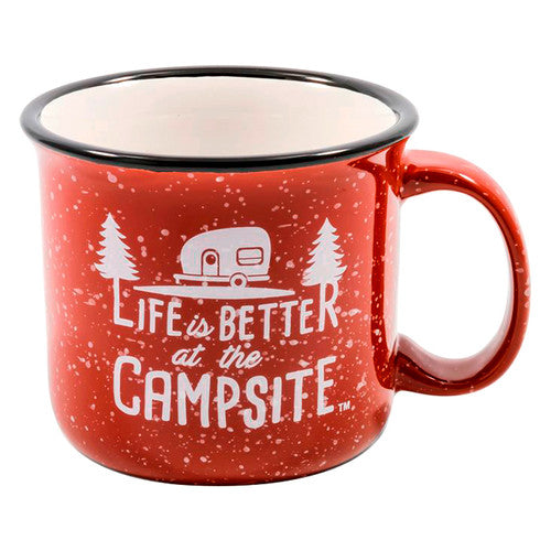 Camco LIBATC, Mug, Speckled Red, 14oz