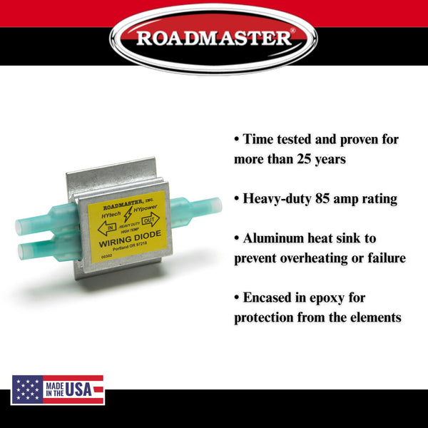 Roadmaster Towed Car Wiring Kit - Smart Diodes LED Bulbs