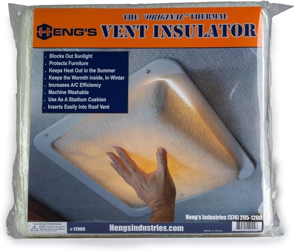 Hengs RV 14" Insulated Vent Pillow to Keep Cold Out