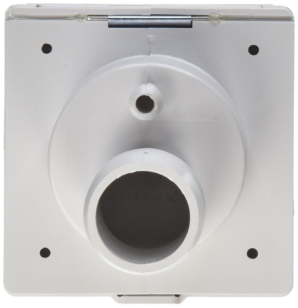 Zebra RV Flush Mount Gravity Filler Spout, Polar White