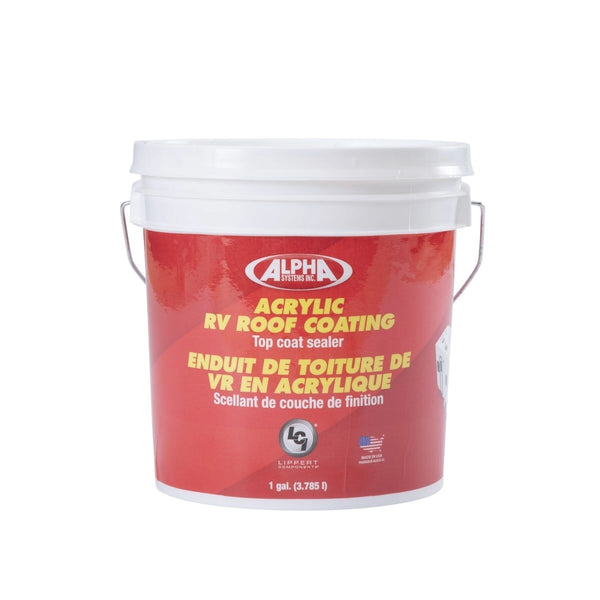 Lippert 4034 Acrylic RV Roof Coating, White (1 Gallon)