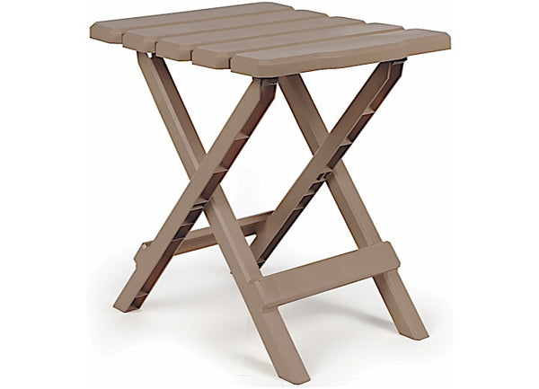 Camco 51883 Small Adirondack Folding Table, Champagne