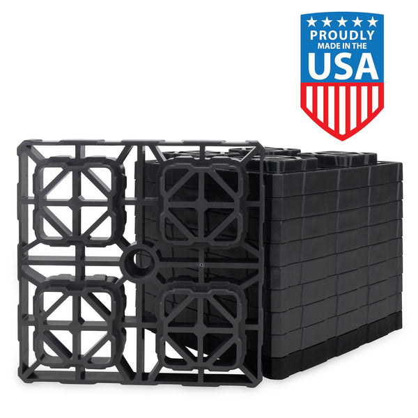 Camco Brown X-Large Gray Fasten XL Leveling Block with T