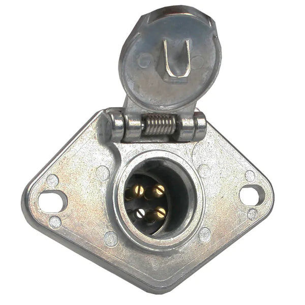 Pollak 11-404, 4-Way Trailer Connector - Socket