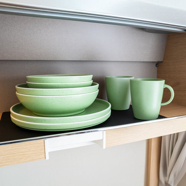 Magnet-Kunststoff-Geschirrset DOLOMIT GREEN