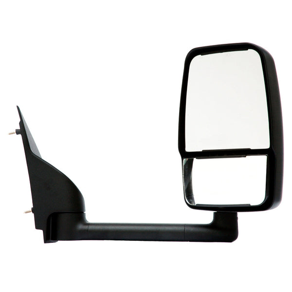 Velvac RV Mirror, Passenger Side, 13 inch Arm, Manul, Black