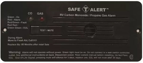 MTI Industries | Dual LP/CO Alarm | Flush Mount | 35-742-BL