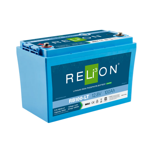 Relion RB100-LT Lithium Ion LiFePO4 Low Temperature Battery 12V 100Ah