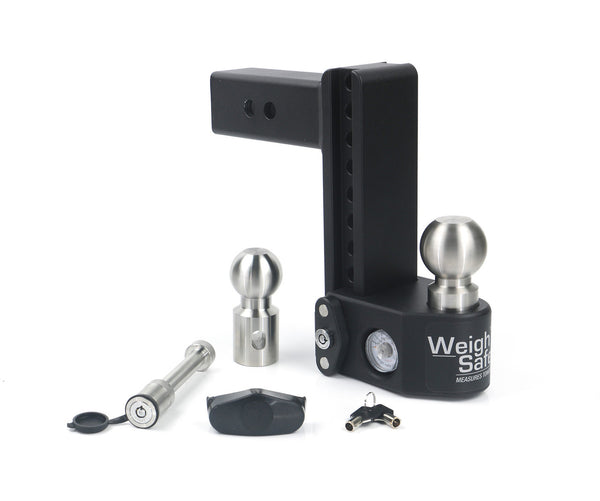 Weigh Safe Steel Drop Hitch , 2.5" Shaft, 8" Drop