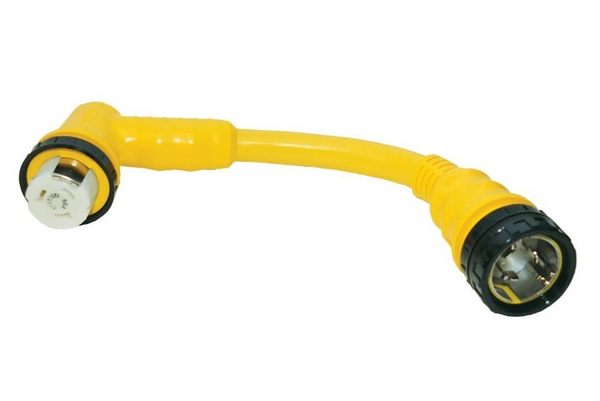 Marinco Right Angle Adapter | 50 Amp | 125V/250V