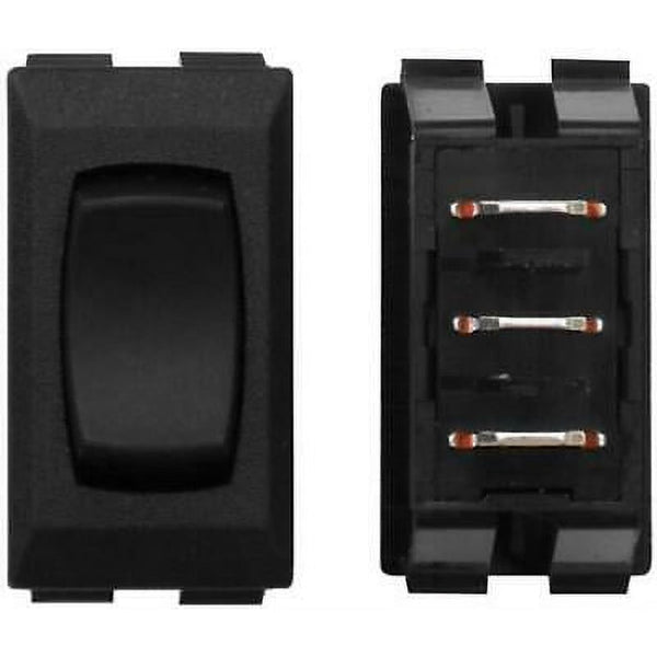 Valterra Momentary On/Off/On RV Switch - Black