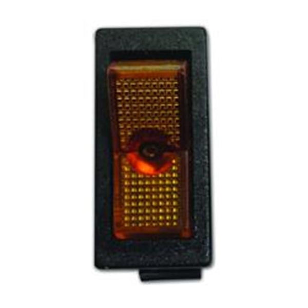 WirthCo On/Off Illuminated Amber Rocker Switch