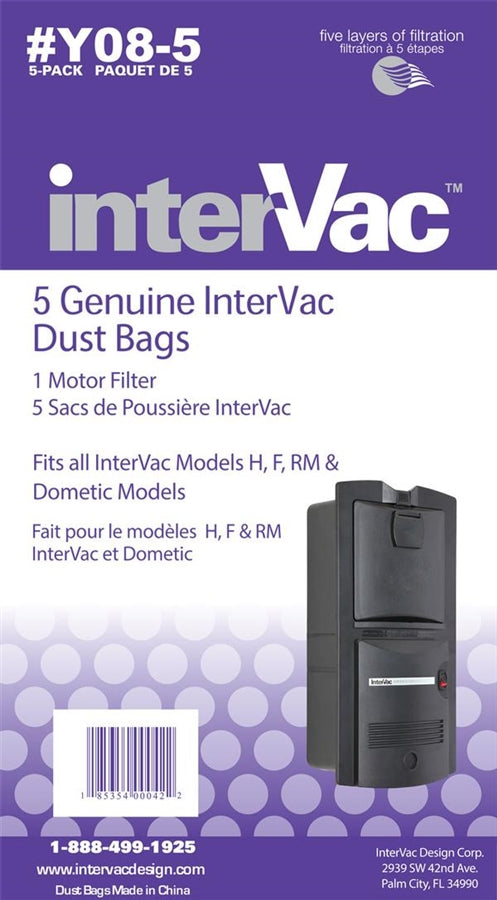 Intervac VAC Dust Bags with HEPA Bags and Motor Filter
