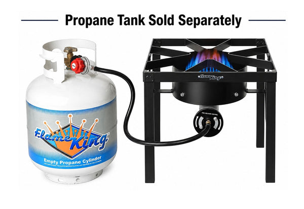 Flame King Heavy Duty 200000 BTU Propane Gas Single Burner Model
