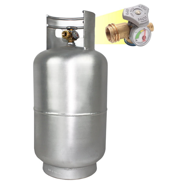 Flame King 30lb LP Cylinder w/OPD & Gauge Model #