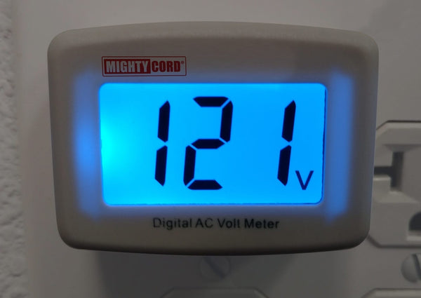 Mighty Cord® Digital AC Voltmeter
