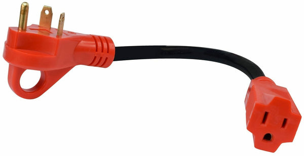 Mighty Cord 30AM-15AF Adapter Cord with Handle, 12″, Red, Bulk