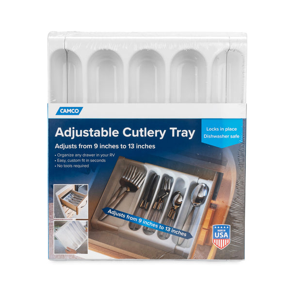 Camco RV and Marine Adjustable Cutlery Tray - etrailer.com