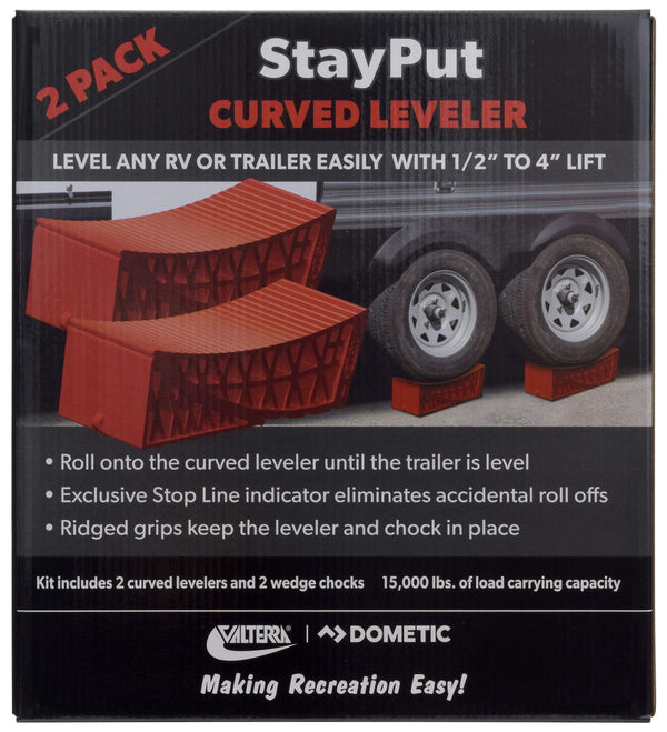 Valterra StayPut Curved Leveler, 2 pack, Boxed