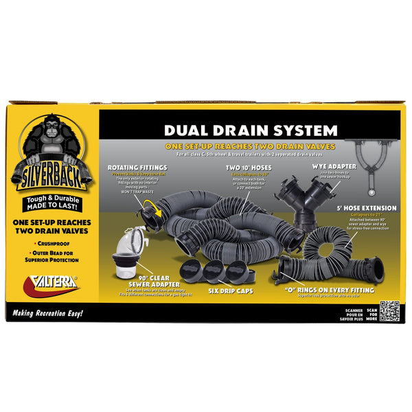 Valterra Silverback Complete Dual Drain System, Boxed