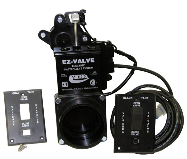 Valterra EZ-Valve, Electric Waste Valve, 3″ Hub x 3″ Hub