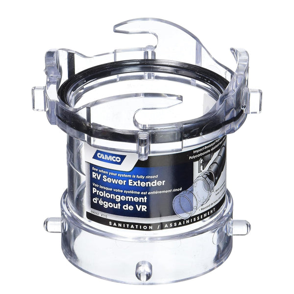 Camco RV Clear Sewer Extender Adapter - 3.5" - Clear - etrailer.com