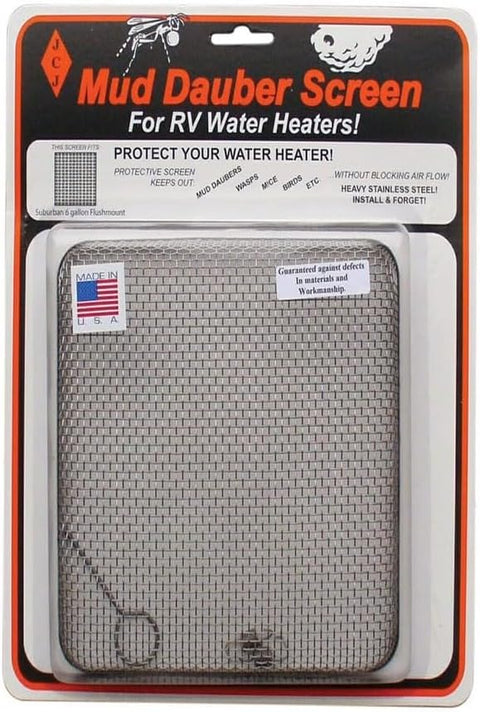 JCJ Mud Dauber Screen for Suburban 6 Gallon Water Heater
