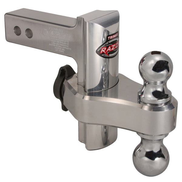 6” XTR ALUMINUM Hitch w/Locking Ball Mount (2″ Receiver)
