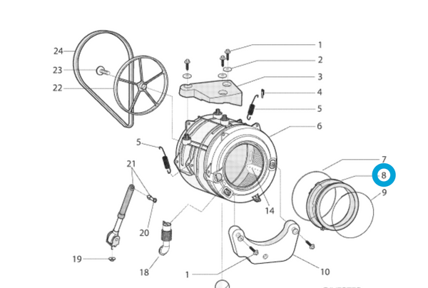 Westland Porthold Diaphragm WFL1300XD 637619