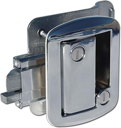 Creative entry door lock latch assembly chrome, 43610-pc-1pk