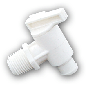 Peterson water drain valve 1/2" mpt white, 18-966-a/w