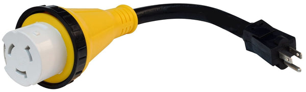 Mighty Cord 15AM-50AF Detachable Adapter Cord, 12″, Bulk