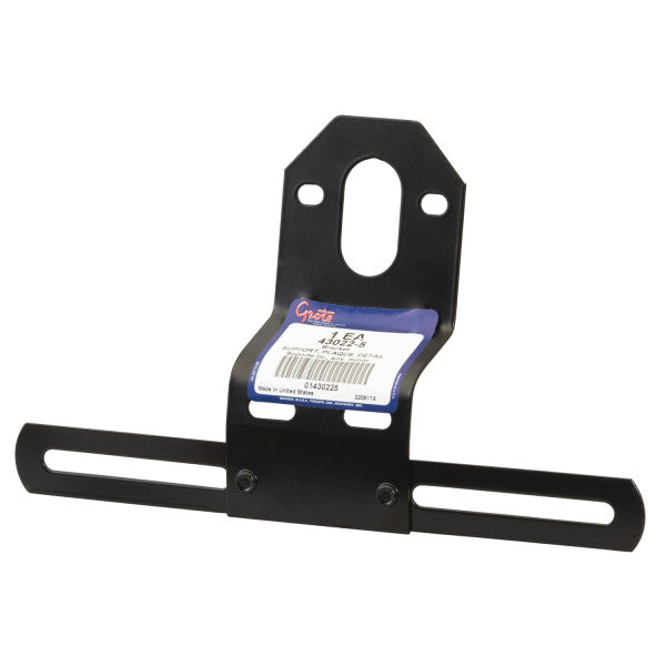 Grote 43022-5 Universal Steel Offset License Plate Brackets, Black