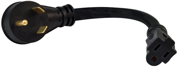 Mighty Cord 30AM-15AF Adapter Cord, 12″, Bulk
