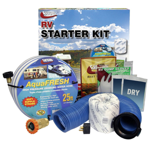 Valterra RV Starter Kit, Standard, with Water Regulator, Boxed