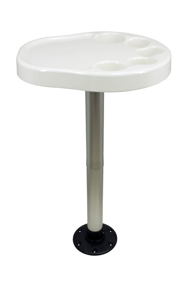 Party Platter Thread-Lock™ Surface Mount Table Package, White