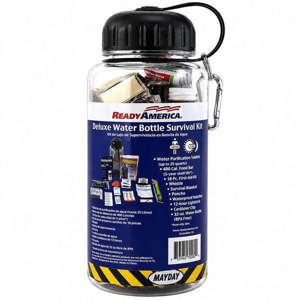 Ready America 70060 Deluxe Water Bottle Survival Kit