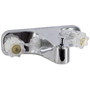 Valterra Plastic Chrome Plated Lavatory Faucet with Knob Handles