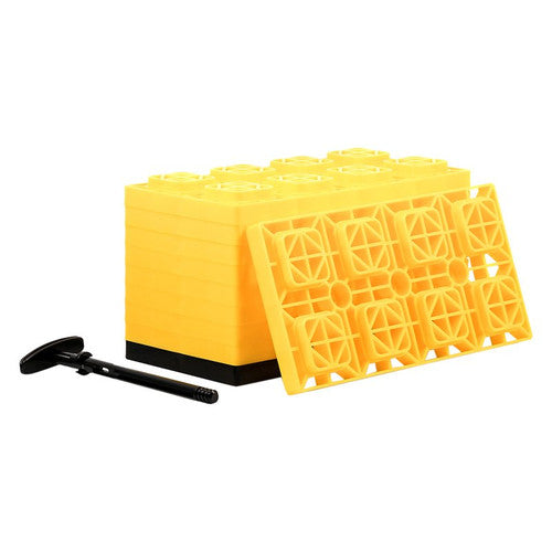 Camco FasTen RV Leveling Blocks w/ Carrying Handle - 17" x 8-1/2"