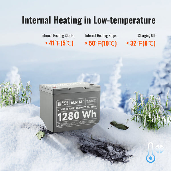 Rich ALPHA 1 | 12V 100Ah LiFePO4 Battery