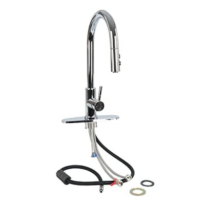 Empire Faucets Brass Stainless Steel RV Kitchen Faucet With Pull
